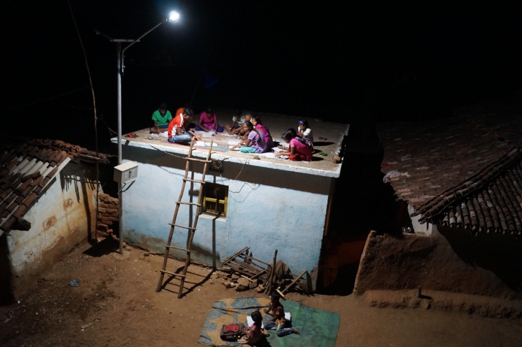 Environment Sustainability - Construction of Solar Lights in Village